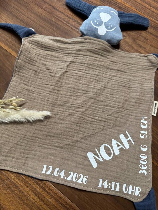 Schnuffeltuch Hund Kuscheltuch Kuscheltier handgemacht
