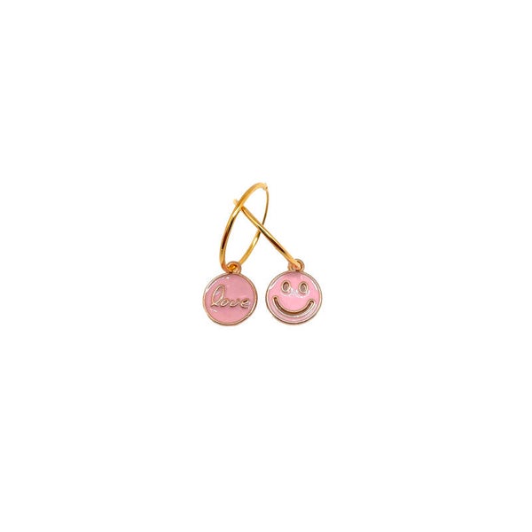 Oorbellen Happy Smile Zilver 925