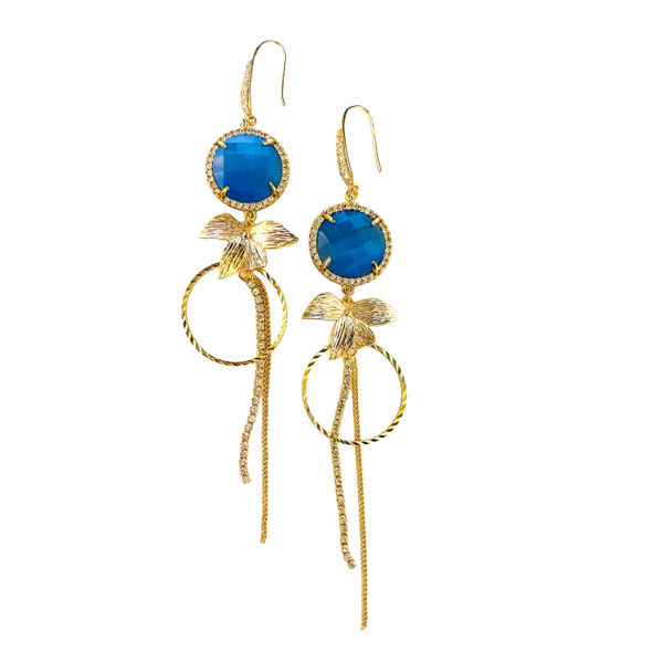 Oorbellen Ocean blauw