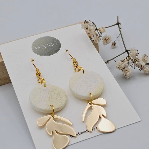 Ohrring "Golden Leaf"