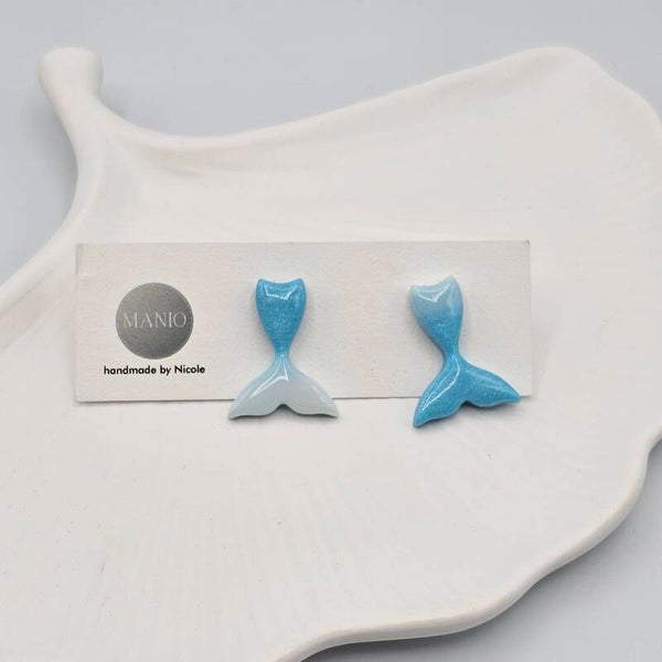 Ohrstecker NEON Meerjungfrauenflosse