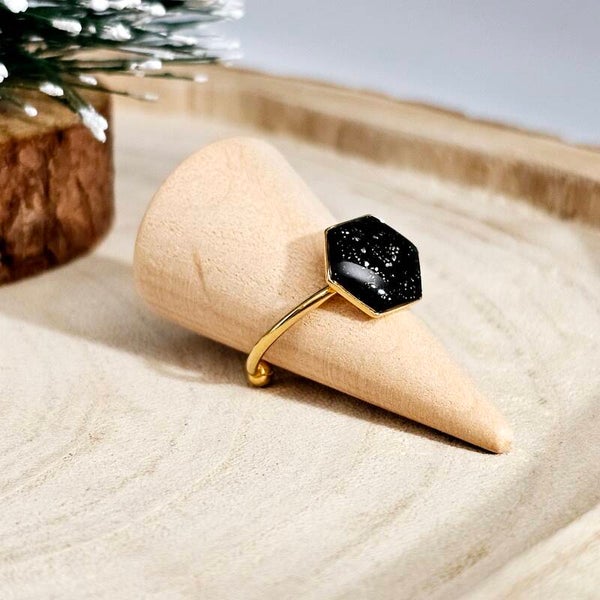Ring Schwarz/Gold