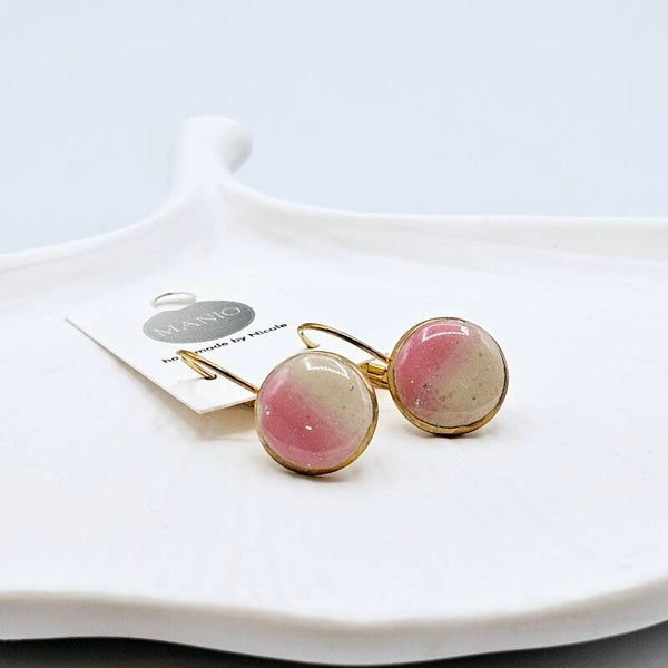 Ohrhänger in Rosa/Gold