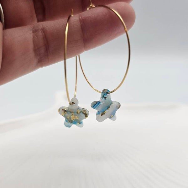 Creolen mit Sternanhänger