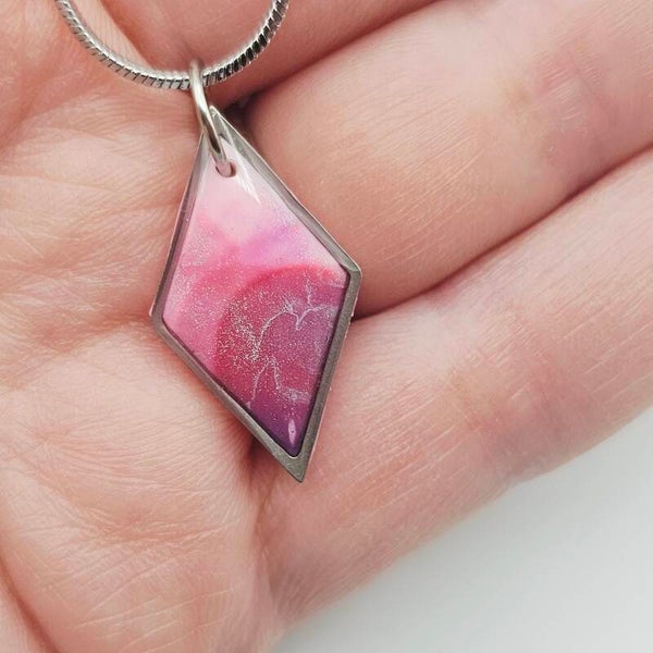 Kette Rosa/Silber