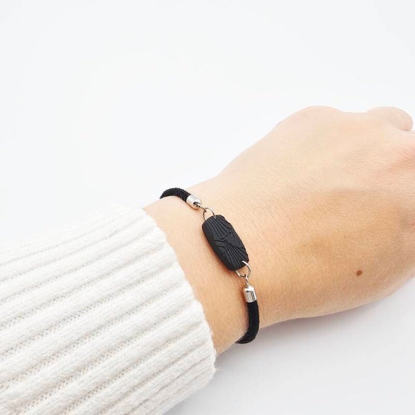 Armband Schwarz/Silber