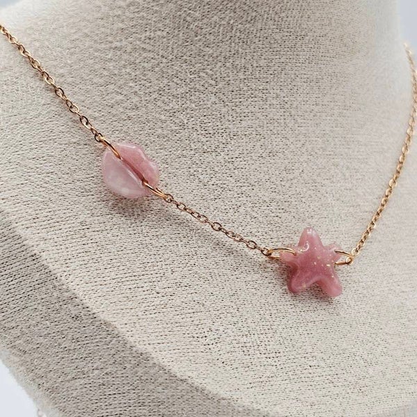 Kette in Rosa/Rosé