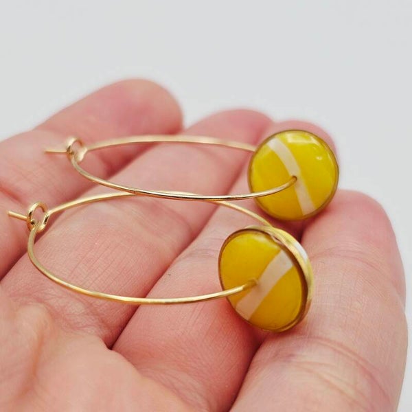 Creolen Gelb/Gold