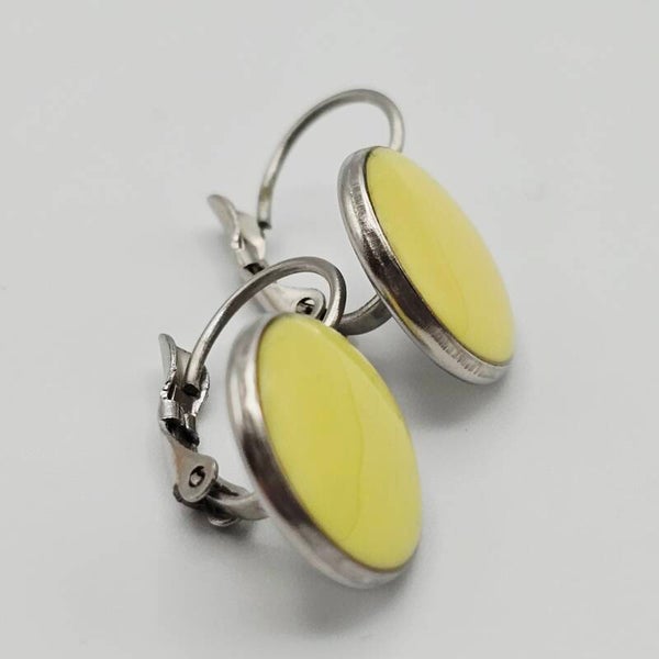 Ohrringe Gelb/Silber