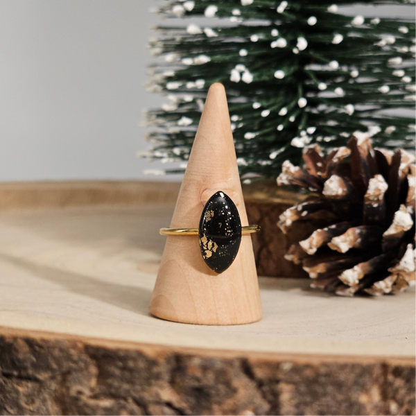 Ring Schwarz/Gold