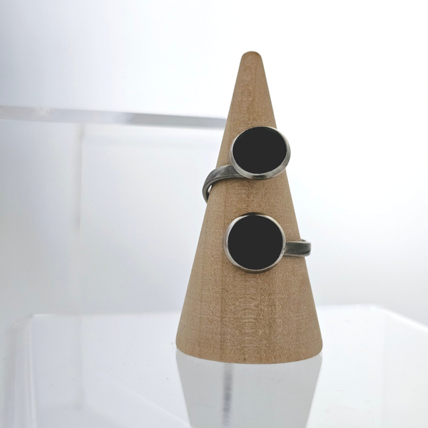 Ring Silber/ Schwarz