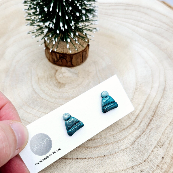 Weihnachtsmützen Grün/Weiß