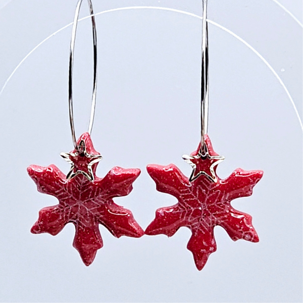 Weihnachtsstern mit Aufdruck