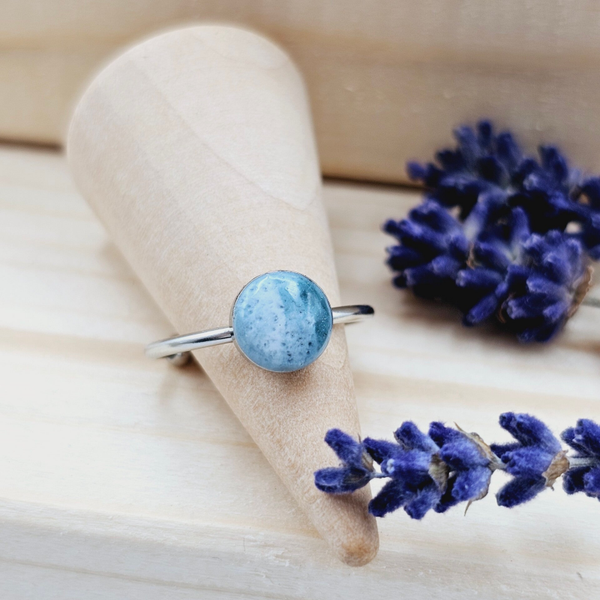 Ring Silber/ Blau