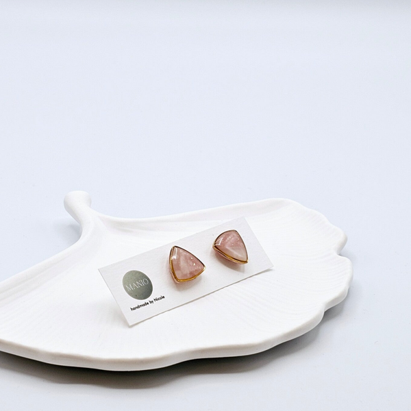 Ohrstecker in Rosa/Gold