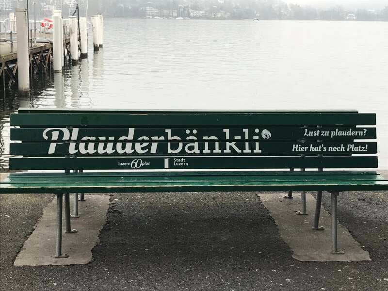 Das Plauderbänkli in Luzern