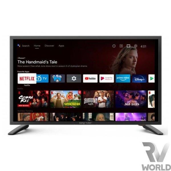 Majestic 24" Smart Android TV with Chromecast, DVD & Satellite Freeview