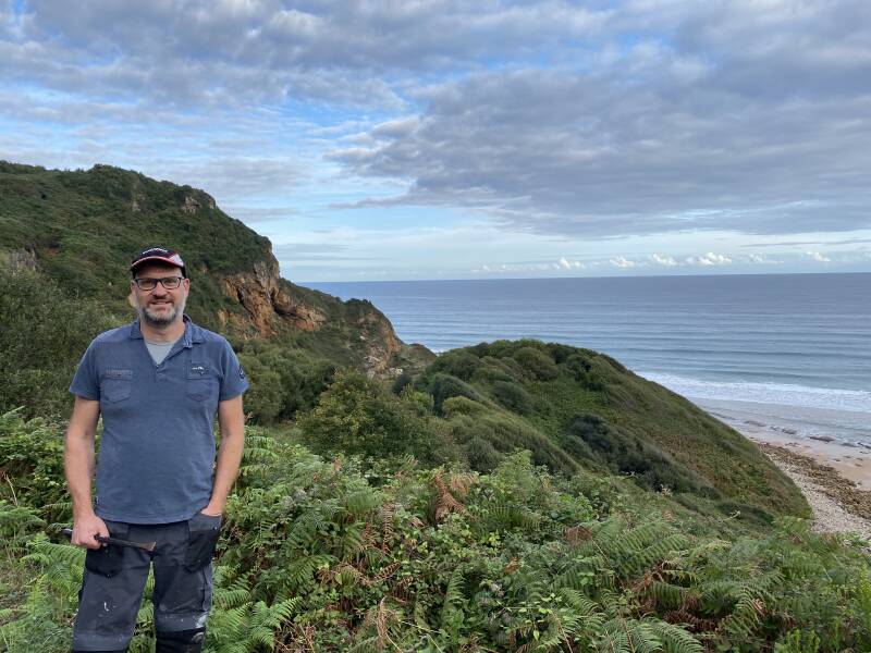 Zelf mineralen zoeken Berbes Fluoriet Spanje Asturie