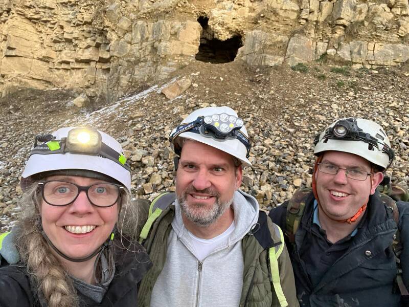 Mineralen en Calciet Calcit zoeken met Hans en Bianca Extertal