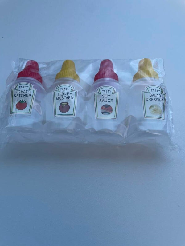 Mini Sauce Bottle pack 4