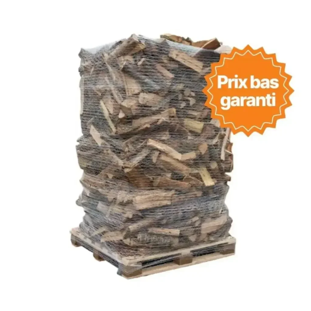 Bois de chauffage – 33 cm – ballot sur palette 2 stères 1,75m³