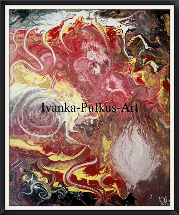 *Original*   Fire Passion Acrylic Painting