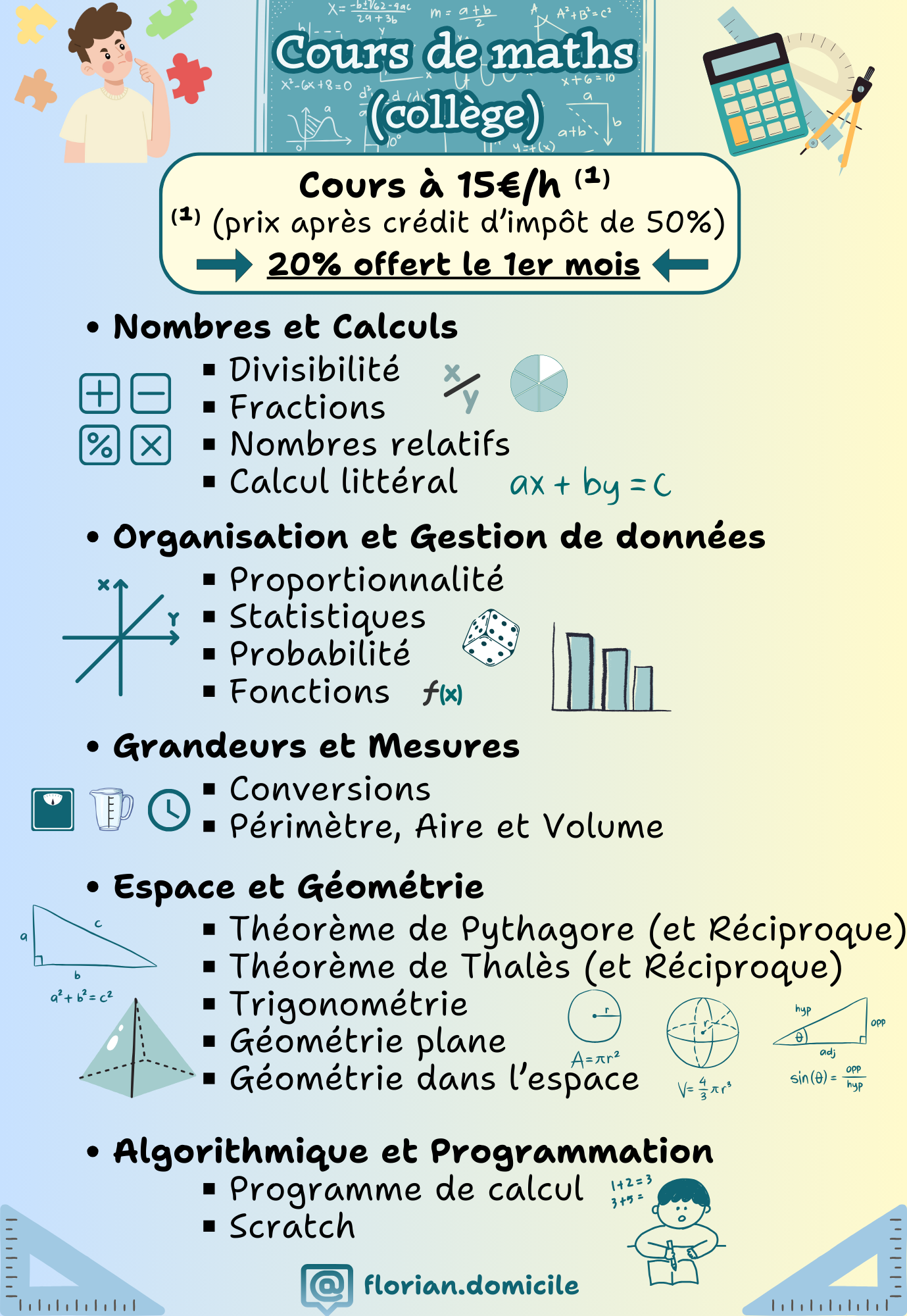 Cours de mathématiques (collège)