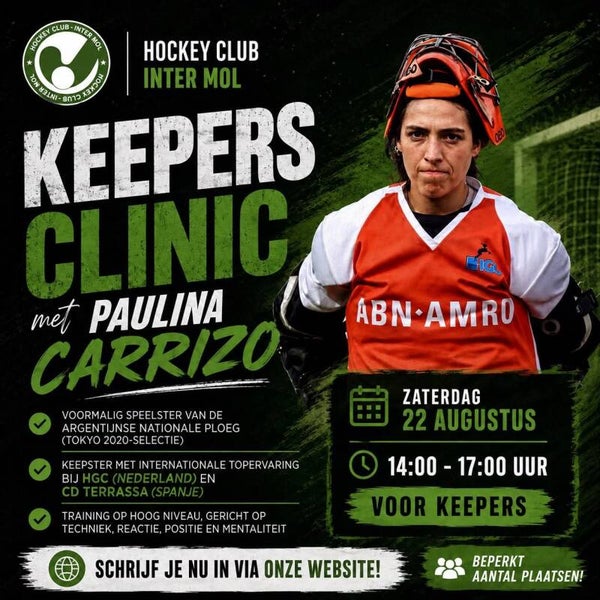 Keepers clinic met Paulina Carrizo