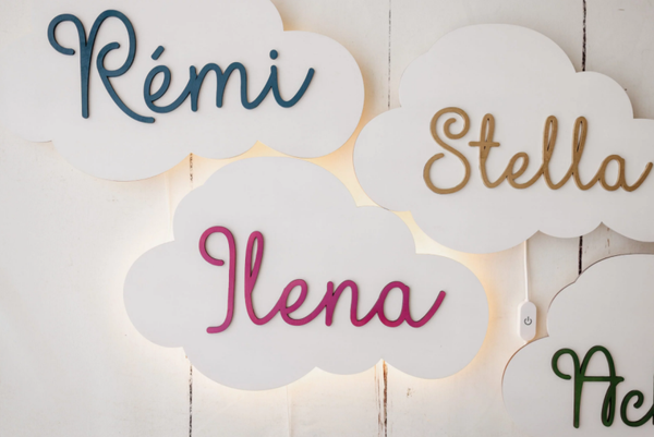 Wandlampje met naam