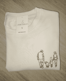 Sweater/hoodie met gezin