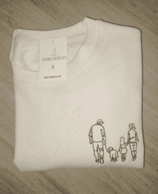 Sweater/hoodie met gezin