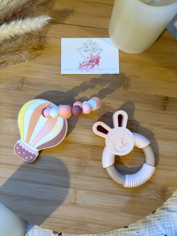 Coffret naissance duo éveil rose