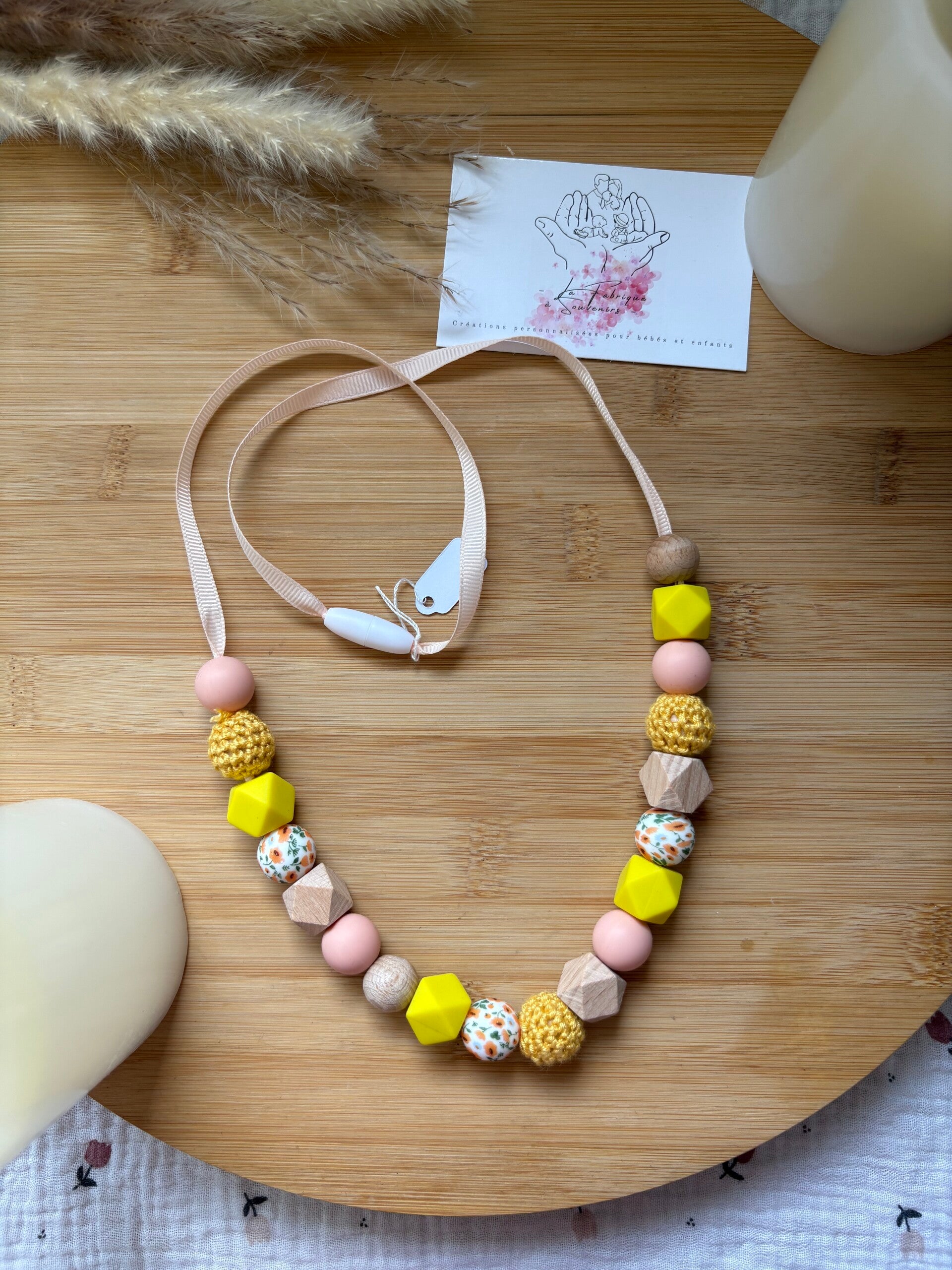 collier d'allaitement crochet anneau