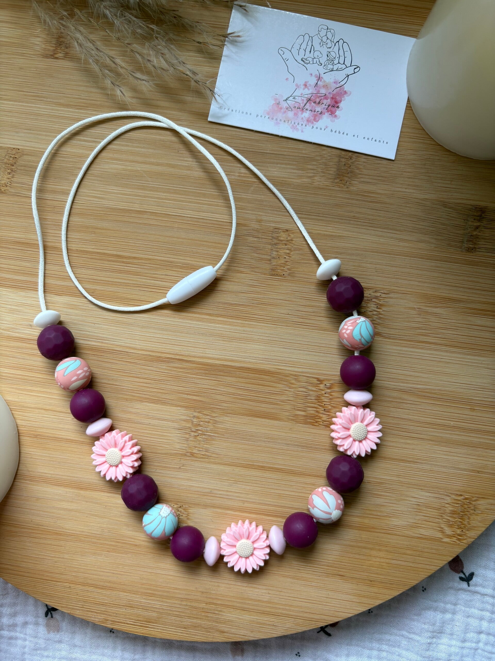 collier d'allaitement crochet anneau