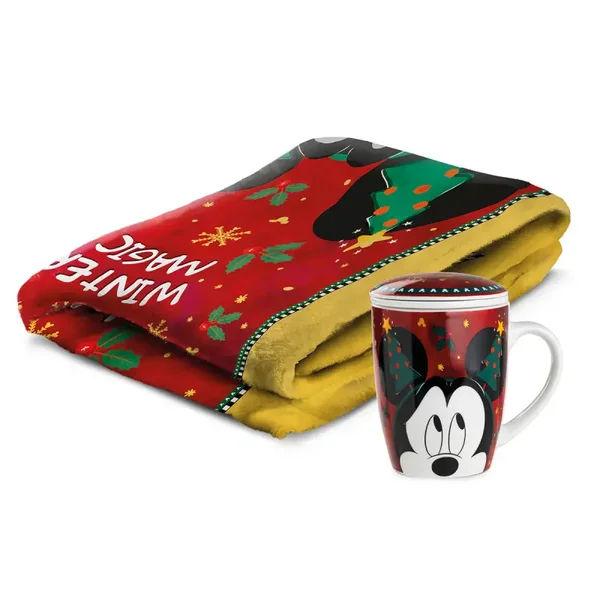 Set plaid+tisaniera Winter Magic Mickey Mouse ml 430 127016