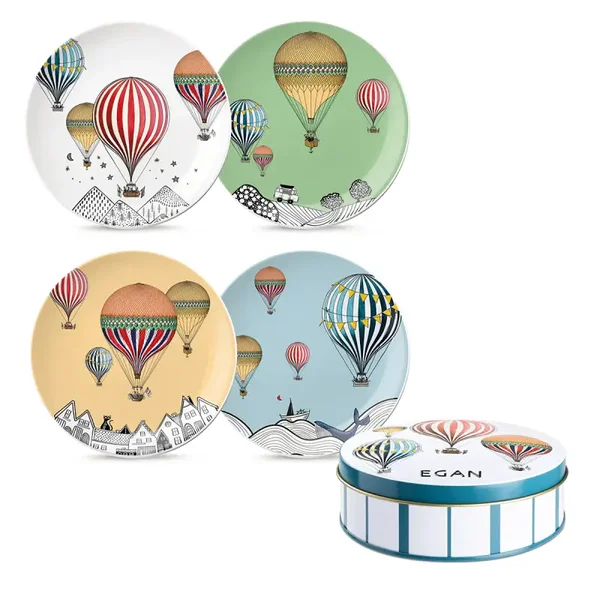 Set 4 Piattini Dessert Giramondo D19 130011