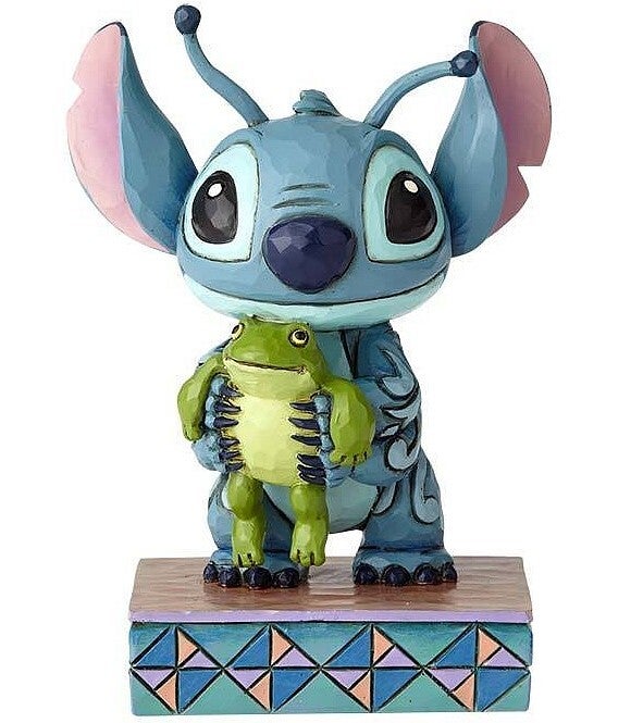 Stitch con la rana 10 cm Disney Traditions 4059741