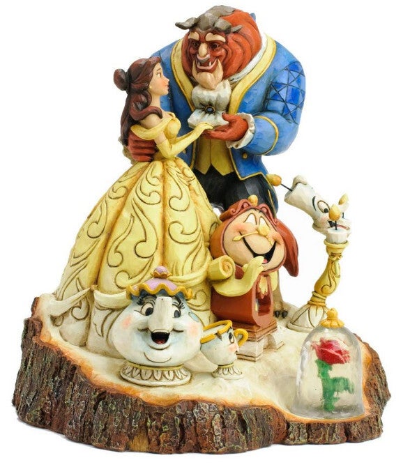 La bella e la bestia su tronco 19 cm Disney Traditions 4031487
