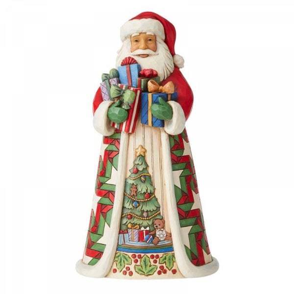 Babbo Natale pieno di regali 25,5 cm Jim Shore 6006637