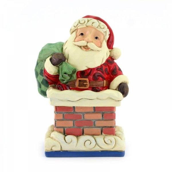 Babbo Natale nel camino 10 cm Jim Shore 6009011