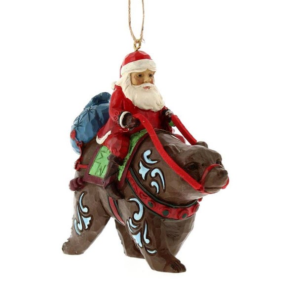Babbo Natale su orso 9 cm Jim Shore 6011497