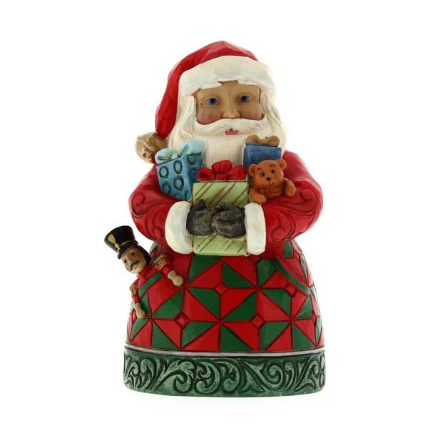 Babbo Natale con regali 13 cm Jim Shore 6011481