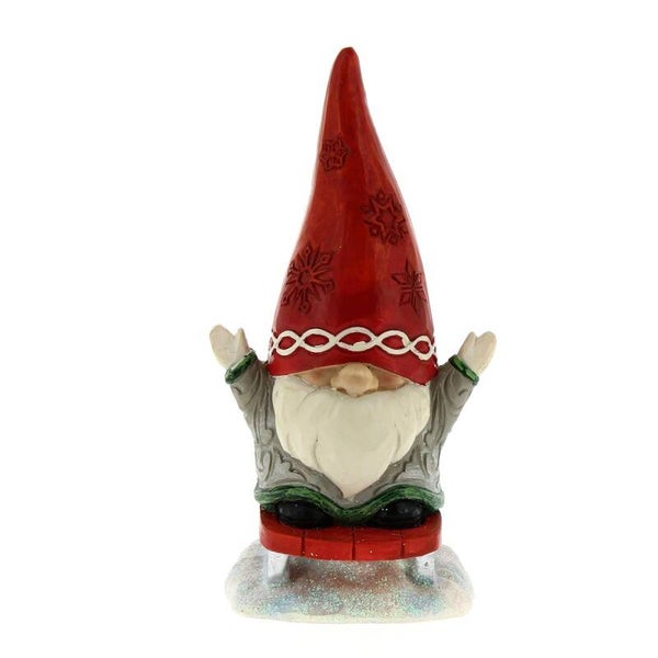 Gnomo sulla slitta 13,5 cm Jim Shore 6010845