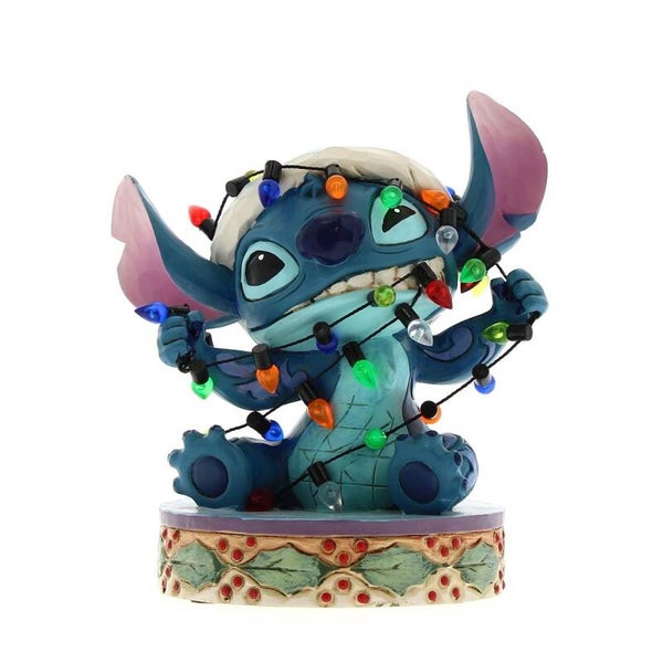 Stitch aggrovigliato nelle luci 11,5 cm Disney Traditions 6010872