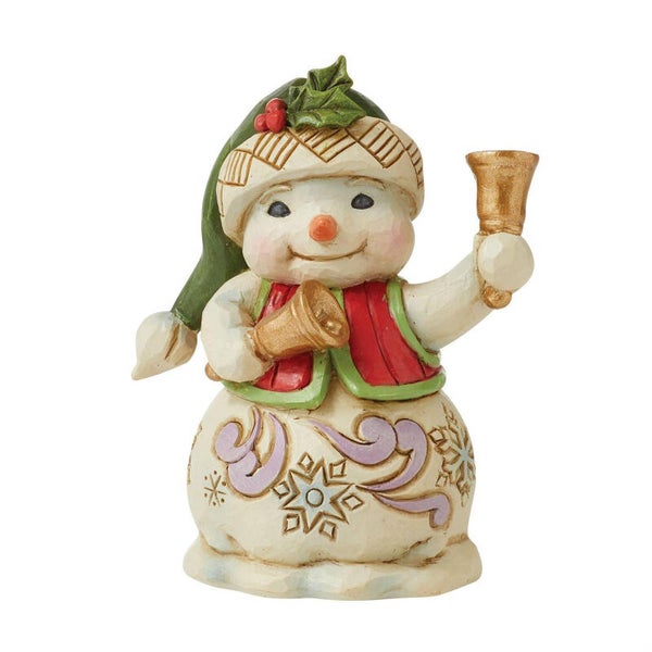 Pupazzo Di Neve Con Campane Di Natale, 9 cm, 6011490
