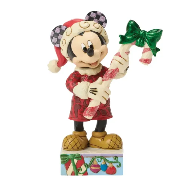 Statuetta Topolino con Bastoncino Zucchero 14 cm Disney Traditions 6018711
