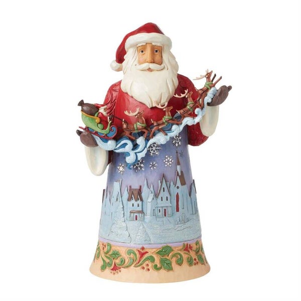 Babbo Natale con slitta 30 cm Jim Shore 6015502