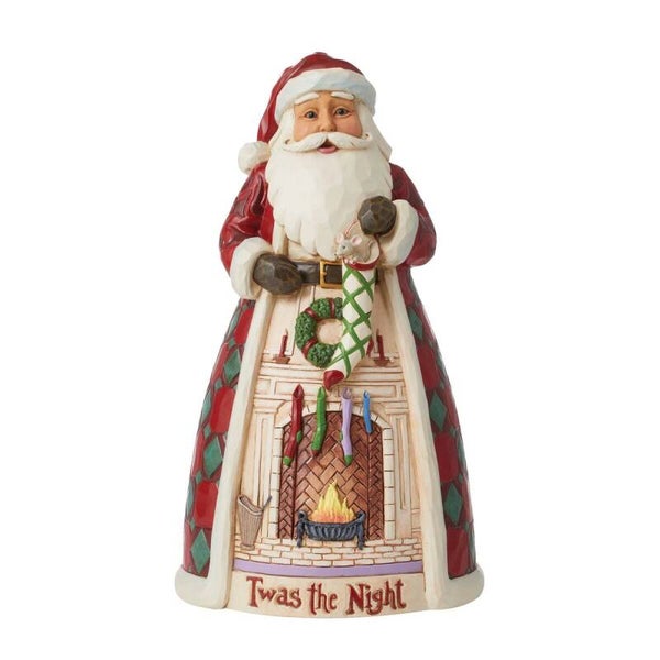 Babbo Natale La notte prima con la calza 24 cm Jim Shore 6008306