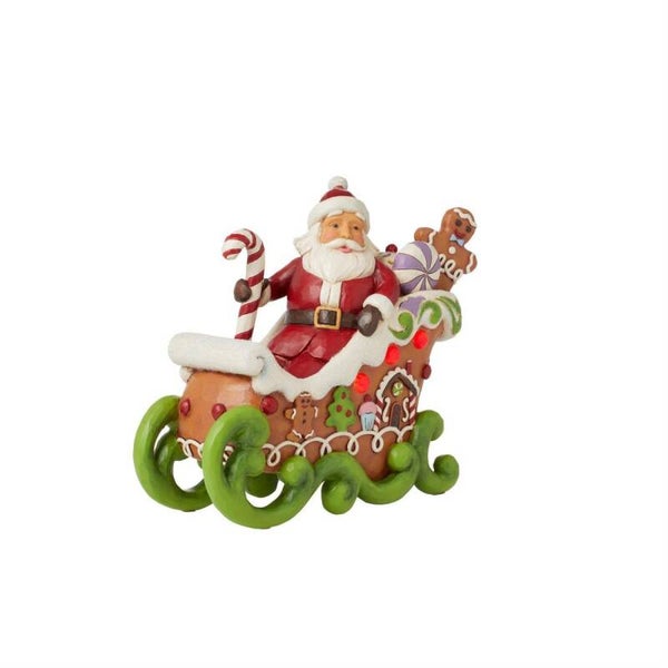 Babbo Natale su slitta 17,5 cm Jim Shore 6015409