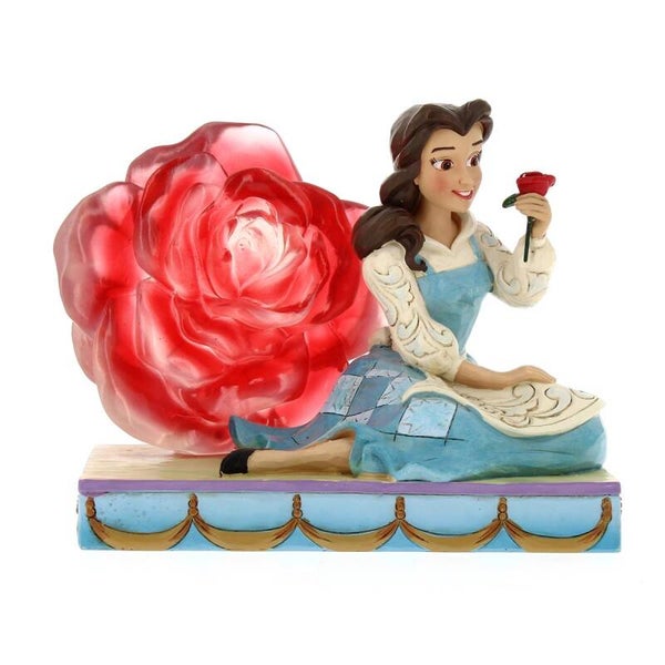 Belle con rosa 12 cm Disney Traditions 6011924